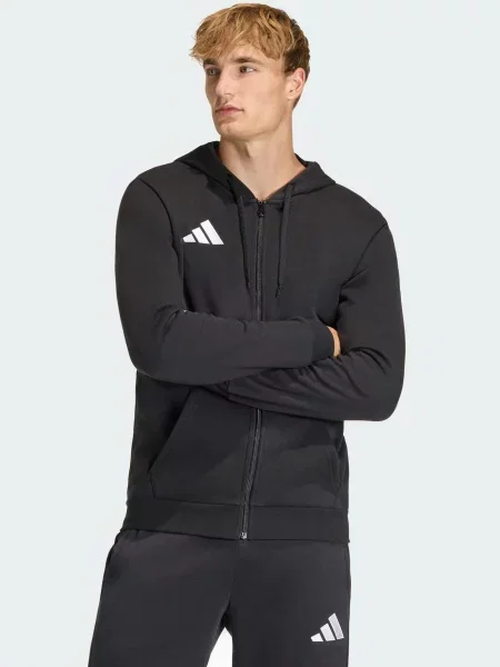 ADIDAS PERFORMANCE Športová mikina so / biela čierna