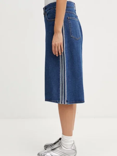 Adidas Τζιν σορτσάκια Firebird Jorts Oversize μπλε