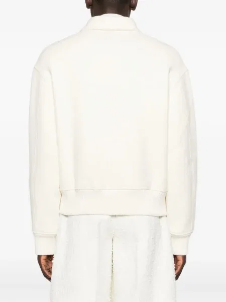 Geacă bomber Jacquemus de lână alb