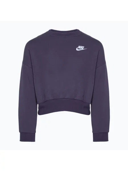 Bluza dziecięca Nike Sportswear Club Fleece dark raisin / white biały