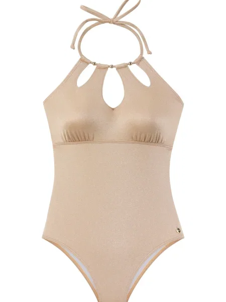 LASCANA Costum de baie întreg auriu