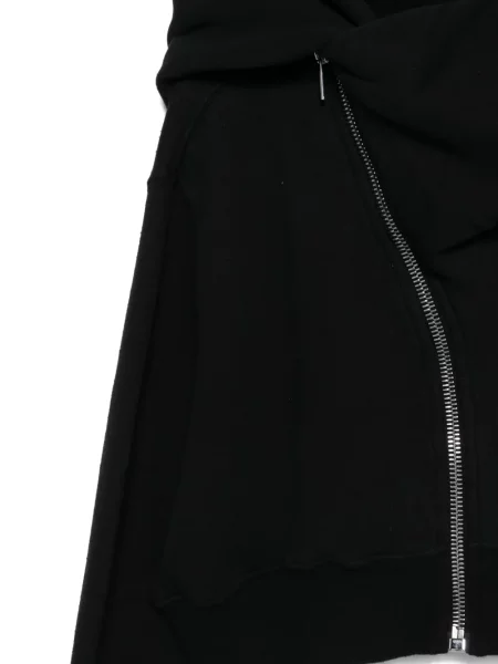 Hanorac cu glugă Rick Owens Drkshdw drapat negru