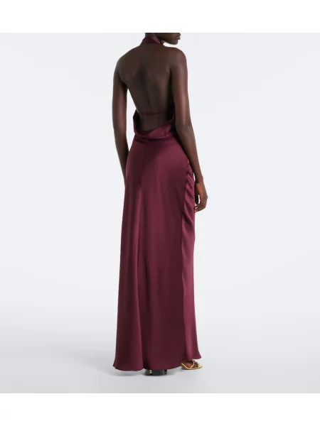 Rochie Simkhai din satin cu gât halter