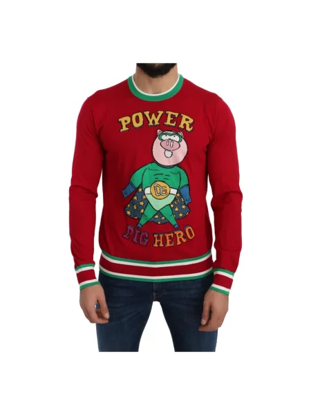 Bluza Dolce And Gabbana wełniana czerwona