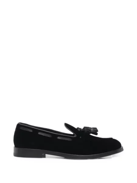 Sametové loafers Fratelli Rossetti černé