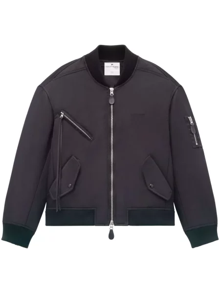 Geacă bomber Courreges cu broderie negru