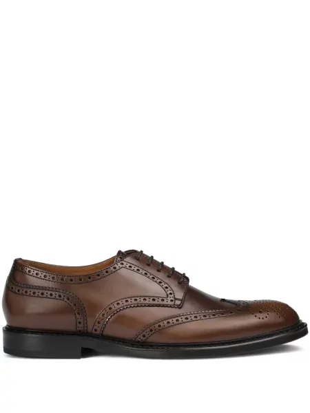 Pantofi derby Doucal's din piele maro