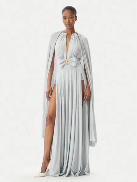 Sukienka maxi Elisabetta Franchi niebieska