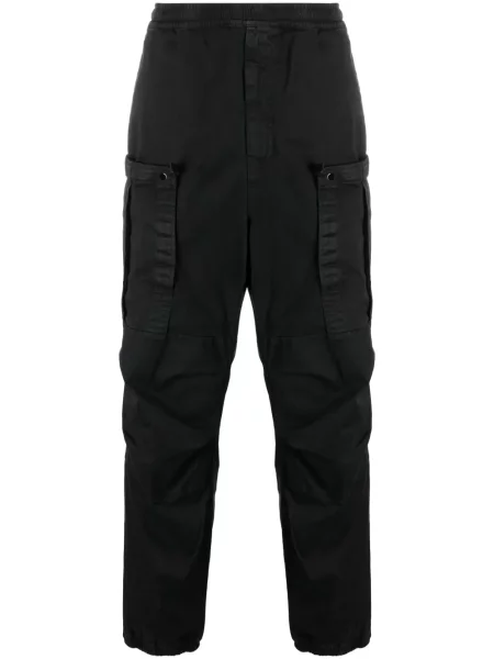 Pantaloni cargo Stone Island cu strasuri negru