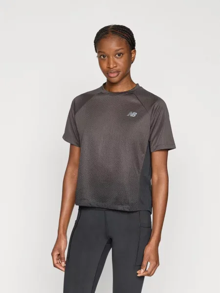 New balance Funkčné tričko antracitová čierna