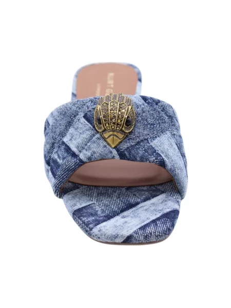 Klapki mules Kurt Geiger niebieskie
