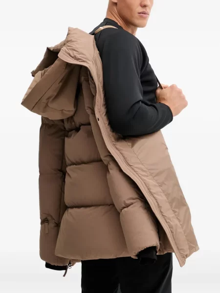 Postavljena jakna Bogner Fire+ice s kapuljačom smeđa