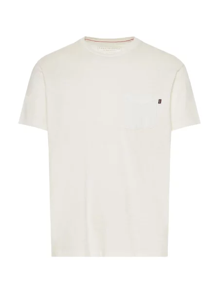 Funky Buddha Tricou murdar alb