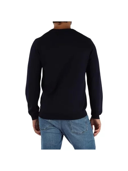 Dzianinowy sweter Sun68 niebieski