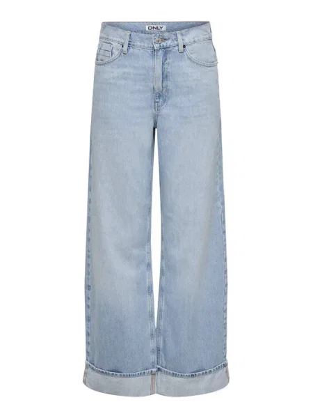 ONLY Jeans hlače Hope Wide Leg modra