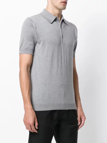 Tricou polo John Smedley gri