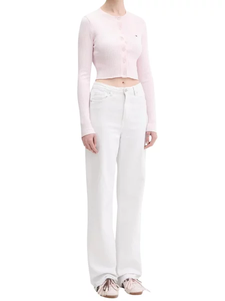 Cardigan Tommy Jeans alb