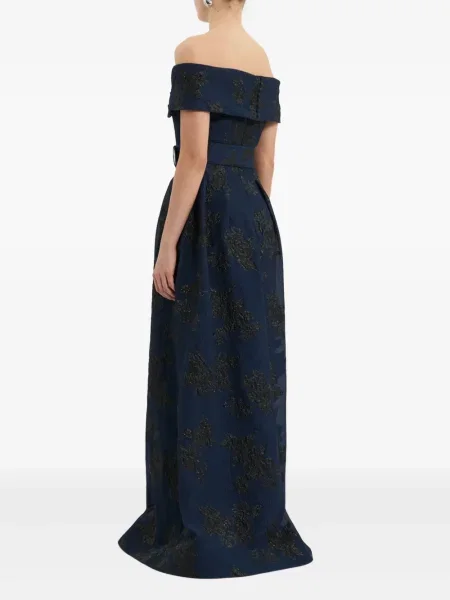 Rochie Rebecca Vallance cu model floral albastru