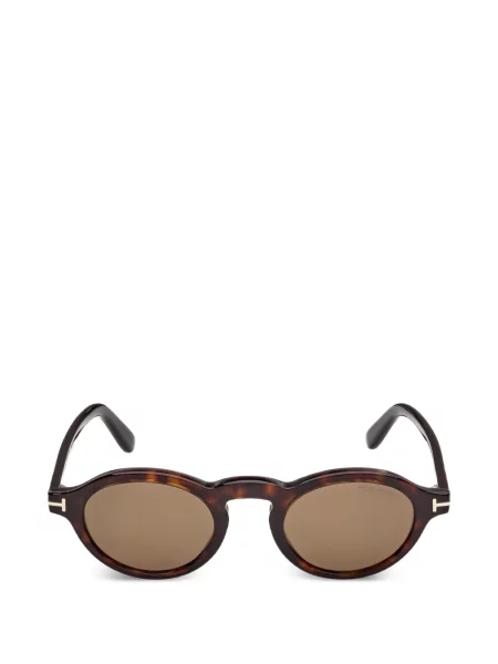 Στρογγυλά γυαλιά ηλίου Tom Ford Eyewear καφέ
