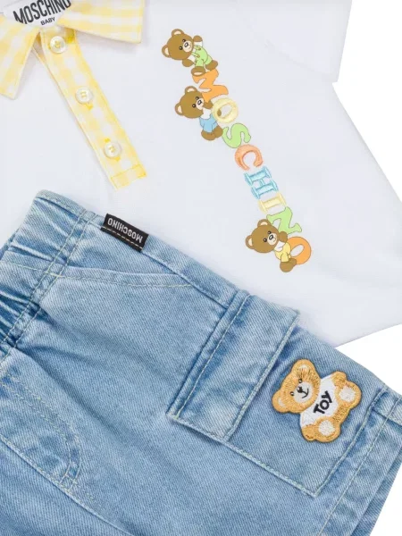 Szorty dziecięce Moschino białe