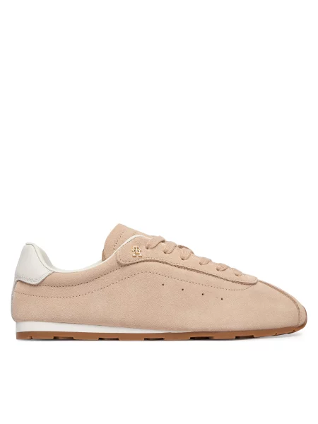 Tommy Hilfiger Tenisice Th Bella Low Runner Suede ružičasta