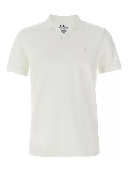 Polo Polo Ralph Lauren cu broderie alb