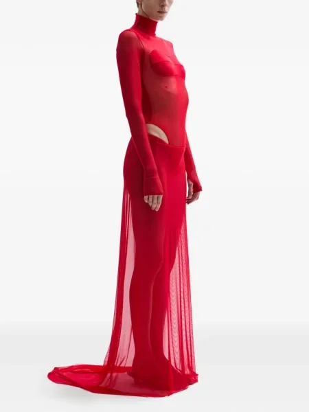 Rochie maxi Atu Body Couture lungă de costum roșu
