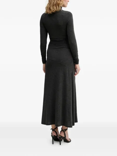 Rochie midi Sisley până la genunchi de costum gri