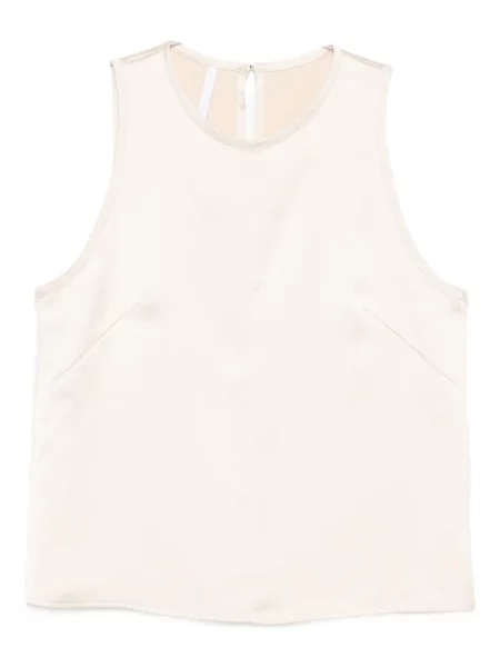 Top Imperial din satin alb