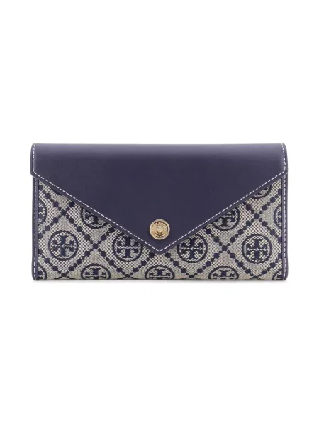 Portfel Tory Burch niebieski