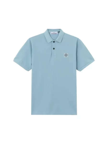 Koszulka polo Stone Island z kamieniami niebieska
