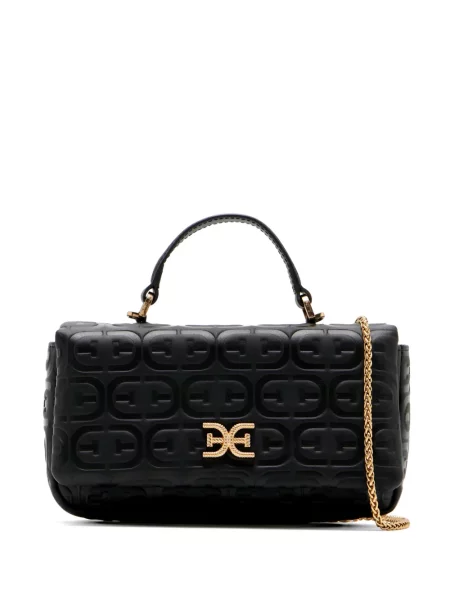 Torebka crossbody Sam Edelman z naszywkami czarna