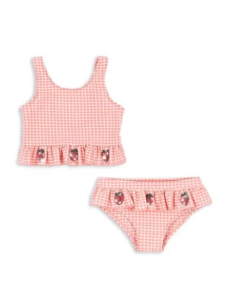 Konges Sløjd Dvoudílné dětské plavky ETTA BIKINI růžové