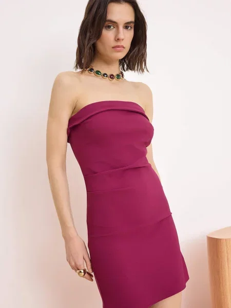 Trendyol Rochie mov zmeură