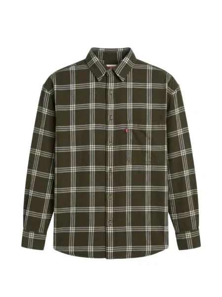 Cămașă Levi's® în carouri de flanelă verde