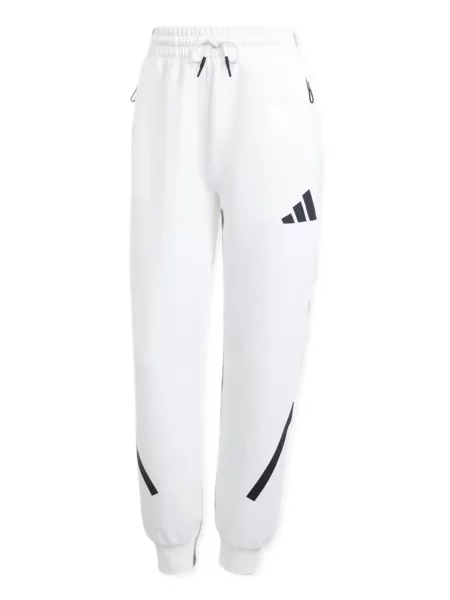 Tricou Adidas cu imagine alergare cu dungi alb