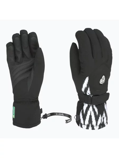 Mănuși de schi pentru femei Level Hero W black/white alb