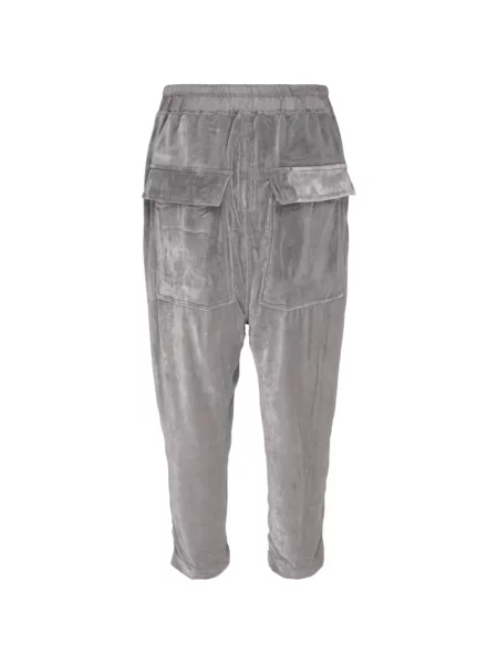 Pantaloni Rick Owens cu cordon gri