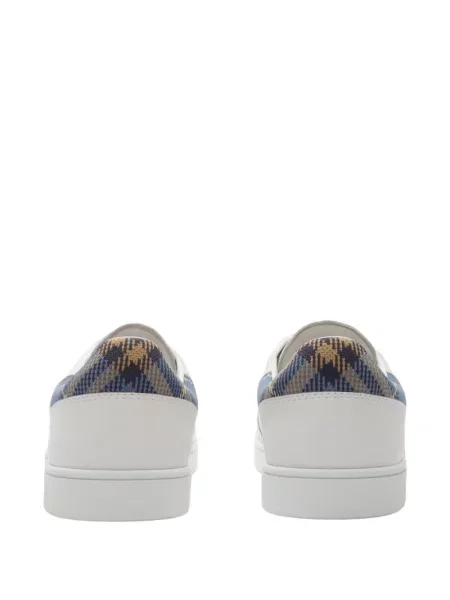 Sneakerși Burberry din piele alb