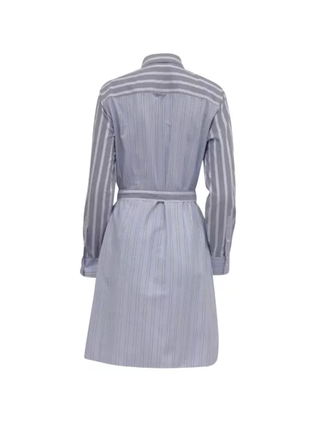 Cu centură rochie tip cămașă Brooks Brothers cu dungi albastru
