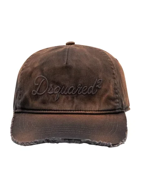 Czapka z daszkiem Dsquared2 brązowa
