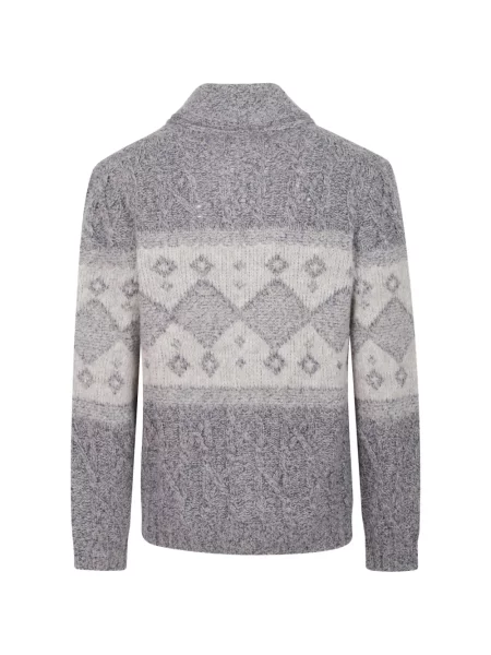 Cardigan Brunello Cucinelli tricotate albastru