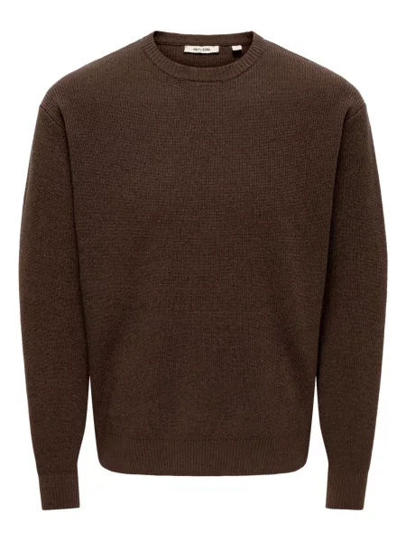 Only & Sons Pulover ONSRodger închis maro