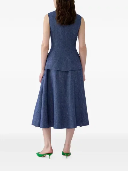 Top Carolina Herrera albastru