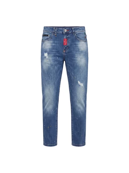 Jeansy Philipp Plein niebieskie