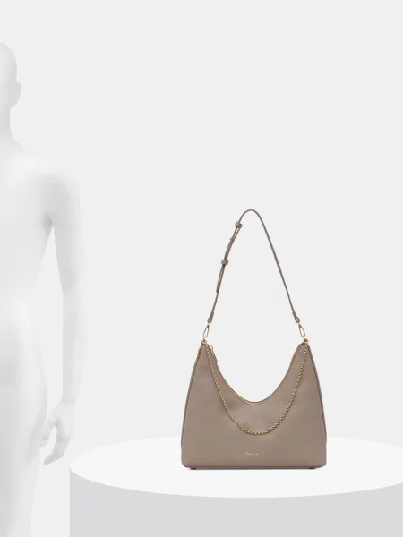Műbőr felső Calvin Klein bézs