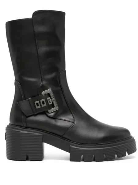 Botine Stuart Weitzman din piele negru