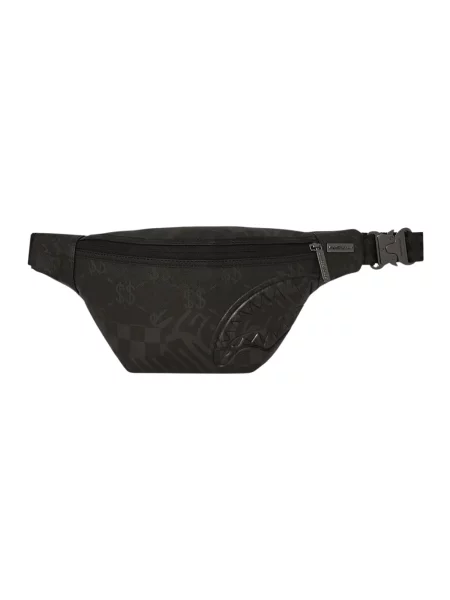 Torba crossbody Sprayground w kratę czarna