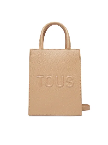 Táska TOUS MINI BOLSO POP TOUS BRENDA bézs