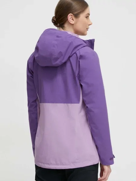 Outdoorová bunda Jack Wolfskin Weiltal 2L fialová